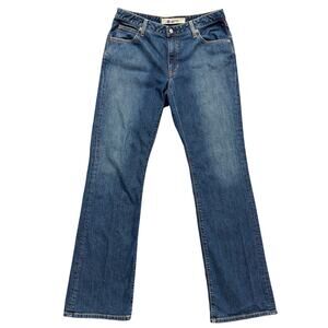 Vintage Y2K Gap Boot Cut Jeans Mid Rise Blue Medium Wash Stretch Denim 12 LONG